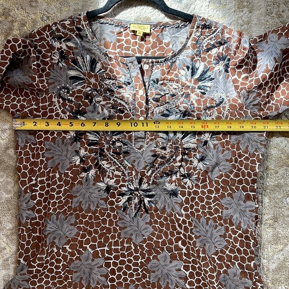 Roberta Roller Rabbit Tunic Coverup Top - Picture 8 of 9